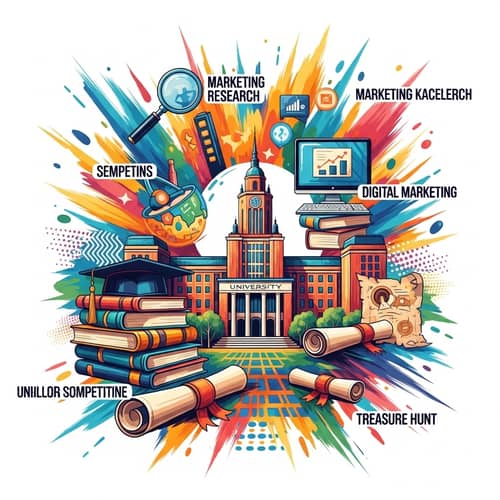Vibrant University Collage: Celebrating Academic Excellence
