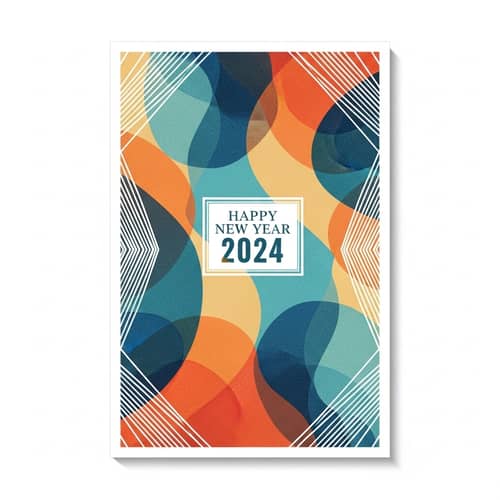 New Year Greeting Card Design Principles 2024