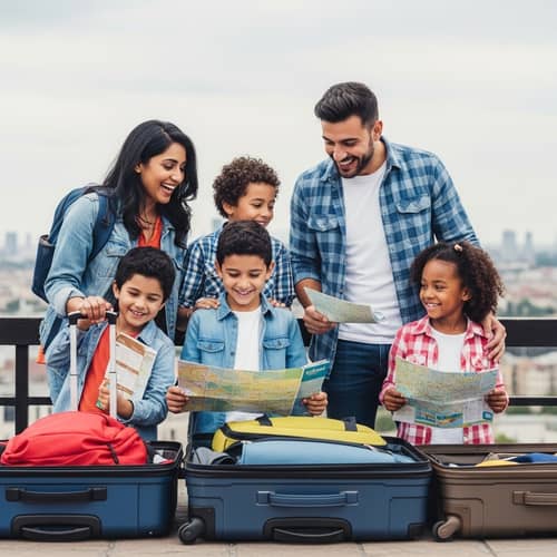 Multicultural Family Travel: South Asian, Hispanic, Middle-Eastern, Black