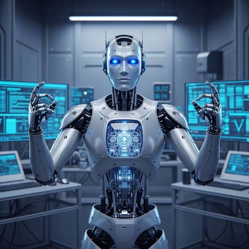 Sophisticated Robot Design | Futuristic Lab Technology