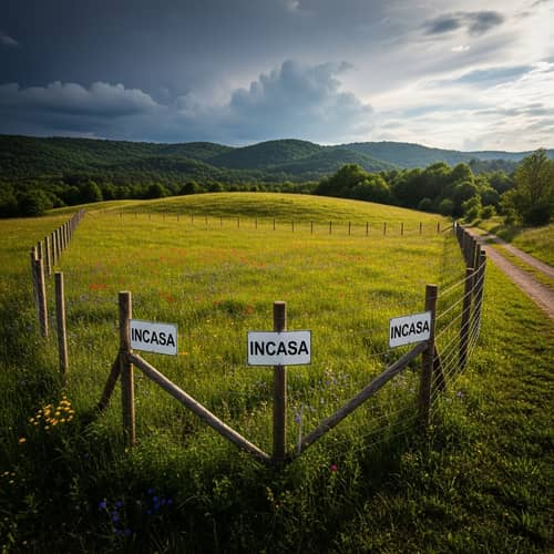 Captivating Landscapes: Barbed Wire Encircled Piece of Land by INCASA