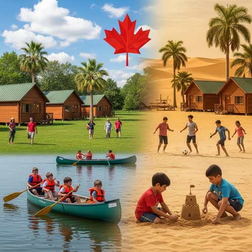Summer Camp Canada and Iraq: Diverse Children Activities
