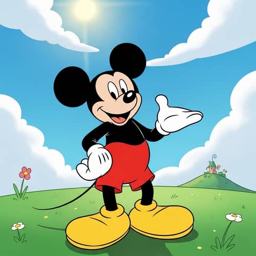 Animated Mickey Mouse Character | Outdoor Sunny Day