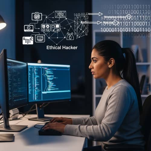 Ethical Hacker at Work: Secure Networks & Code Deciphering