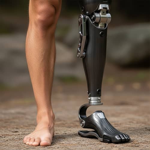 Resilience and Adaptation: Organic Leg vs. Metallic Prosthetic