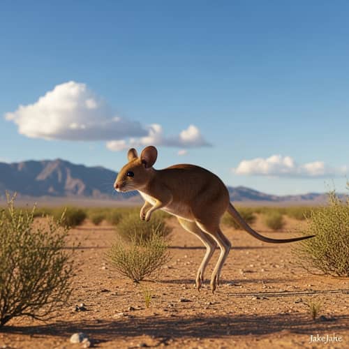 Meet Jake: The Adorable Kangaroo Mouse in the Sandy Desert