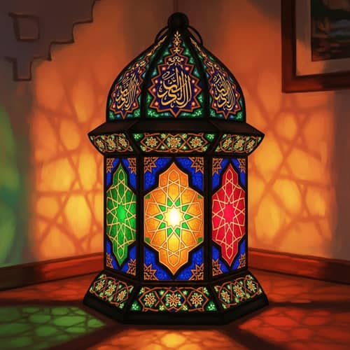 Traditional Ramadan Lantern | Islamic Geometric Art