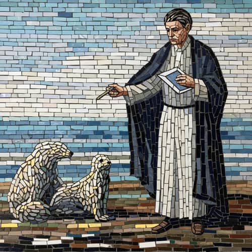 Creative Work Mosaic Art | Mosaic Scene Fragment Character