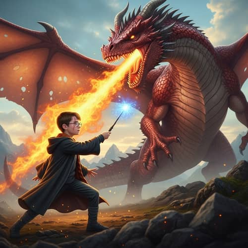 Epic Wizard vs Dragon Duel in Magical Land | Adrenaline Rush