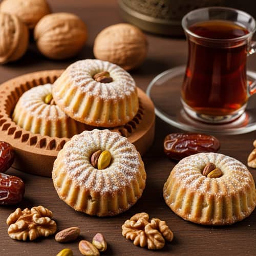Freshly Baked Maamoul - Traditional Middle Eastern Pastry
