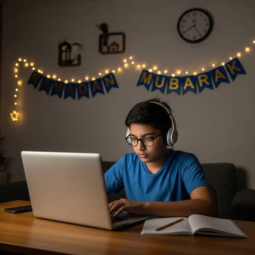 Late Night Study Session | Ramadan Theme | Online Learning