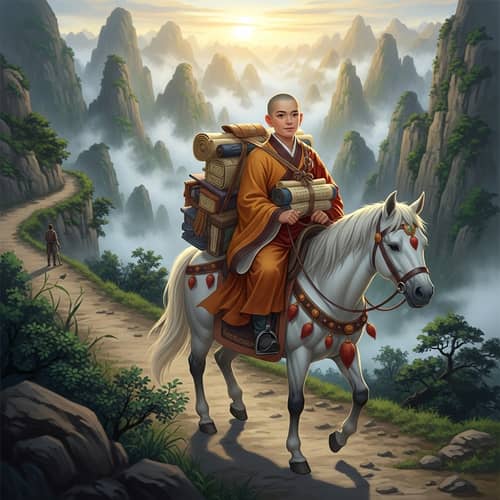Serenity & Compassion: Monk Inspired by Ancient Chinese Literature