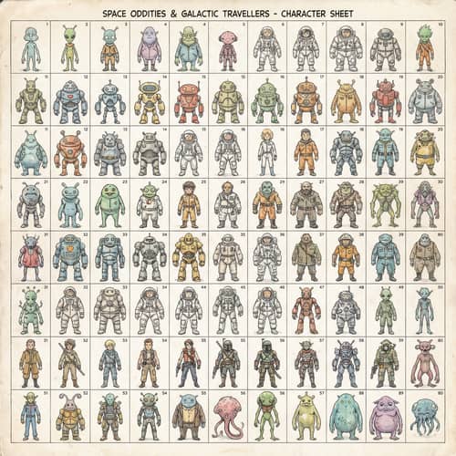 Anime Space Characters: 80 Unique Designs Anime Space Characters: 80 Unique Designs