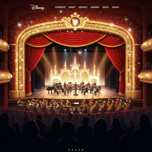 Enchanting Musical Theater Background Image
