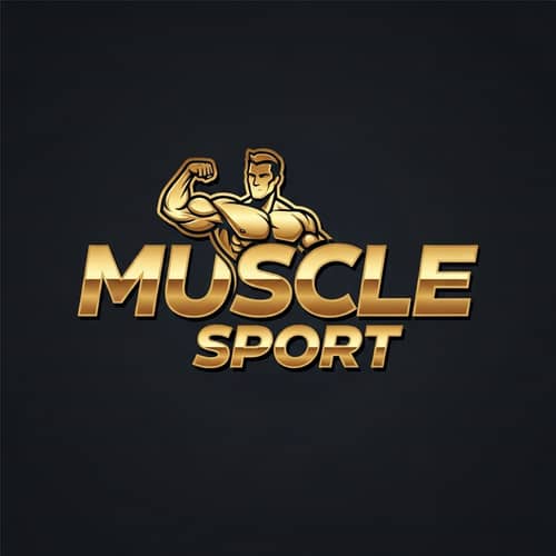Luxury Logo Design for Muscle Sport Gym