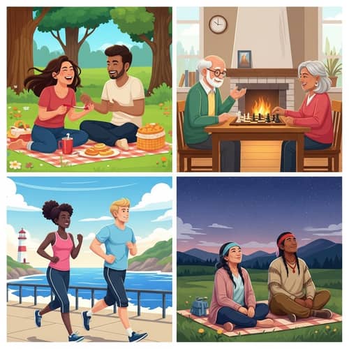 Diverse Couples Embracing Love - Multicultural Relationships