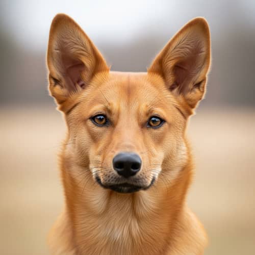 Beautiful Light Brown Dog with Fox-Like Ears