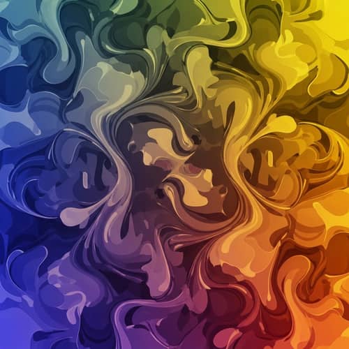 Abstract Patterns: Swirling Hues and Shapes