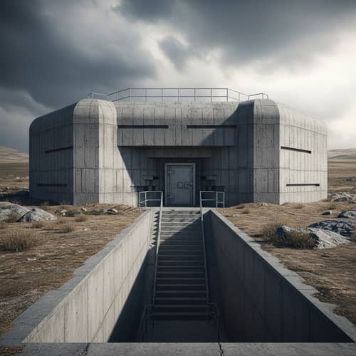 Strongest Bunker: Reinforced Concrete Walls, Deep Underground
