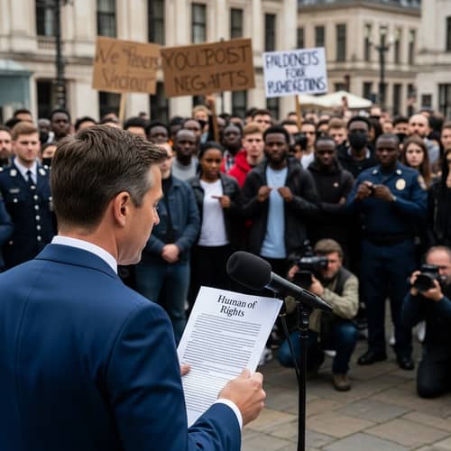 Politician Hypocrisy: Speech on Human Rights amidst Racial Protest