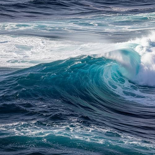 Abstract Ocean Waves Art | Dynamic & Captivating Scene