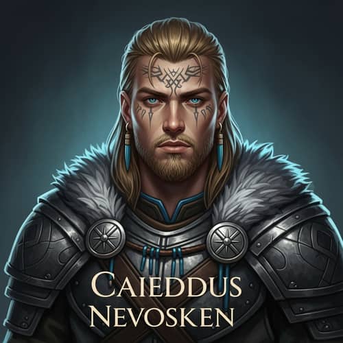 Caieddus Nevosken: Charismatic Skoldbrenn Leader | Scandinavian Warrior