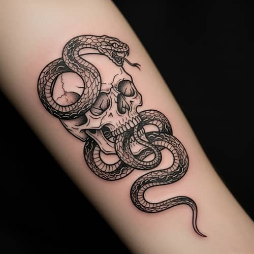 Harry Potter Dark Mark Tattoo Design