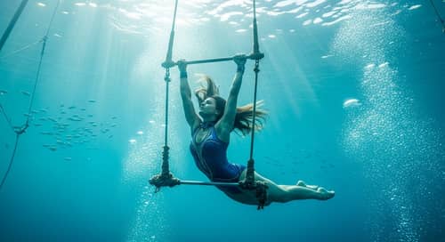 Underwater Trapeze Performance: Darya Vintolova - Matrix Feeling