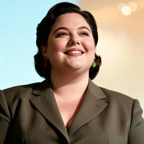 Confident Plus-Size Headshot Photography