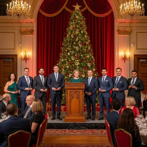 Christmas-themed Award Ceremony Grand Hall Celebrations