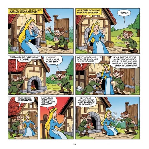 Whimsical Princess Captured by Mischievous Goblins