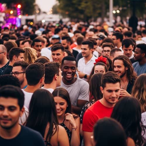 Colorful Street Photography at Lively Event | Canon EOS 5D Mark IV