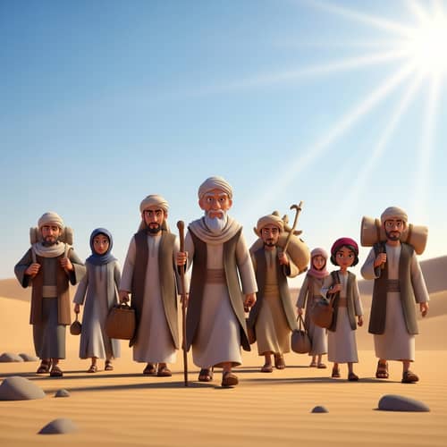 Epic Journey of People of Israel through Desert - 8k Ultra HD
