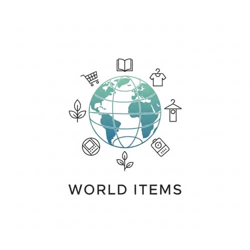 Stylish Logo Design for World Items Store