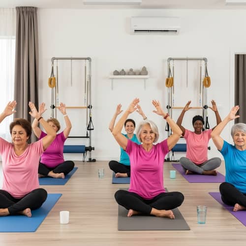 Senior Women Pilates: Wellness Yoga for Retirement Health