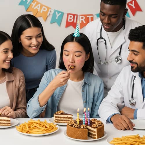 Teen Allergic Reaction at Birthday Party - Friends Rush to Doctor