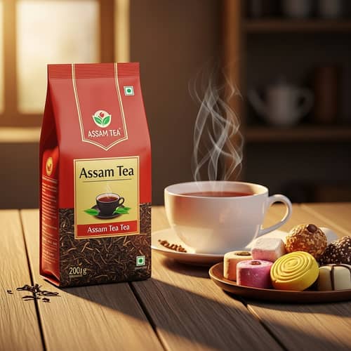 Delightful Spring Tea Experience with Assam Tea and Sweet Treats