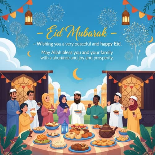 Eid Mubarak Celebration | Joy & Prosperity for You