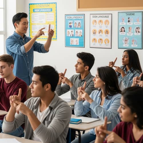 Inclusive Sign Language Classroom: Diverse Student Learning