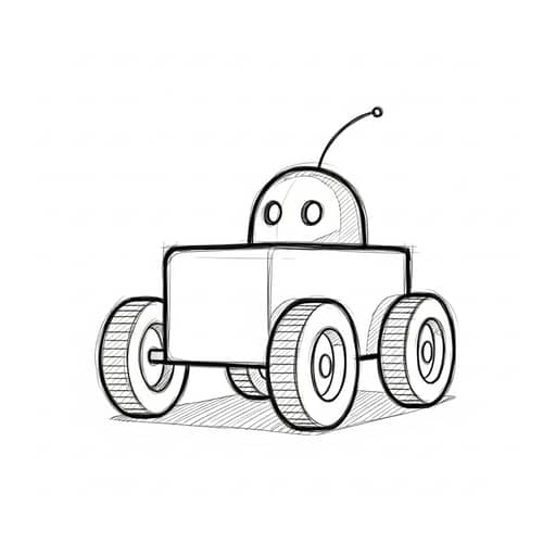 Wheeled Robot Sketch