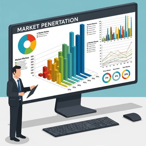 Market Penetration Data Visualization: Comprehensive 3D Graphs & Charts