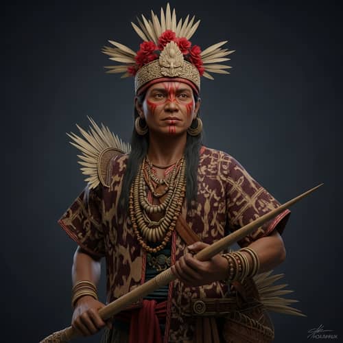 Philippine Pre-Colonial Period Realistic Portrait