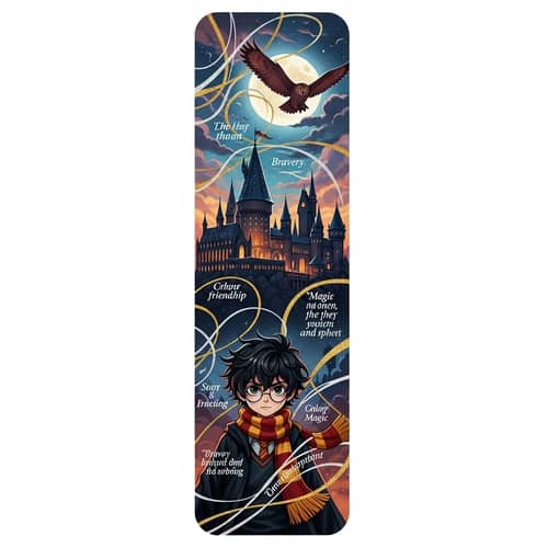 Wizarding World Inspired Bookmark Design | Magic & Friendship