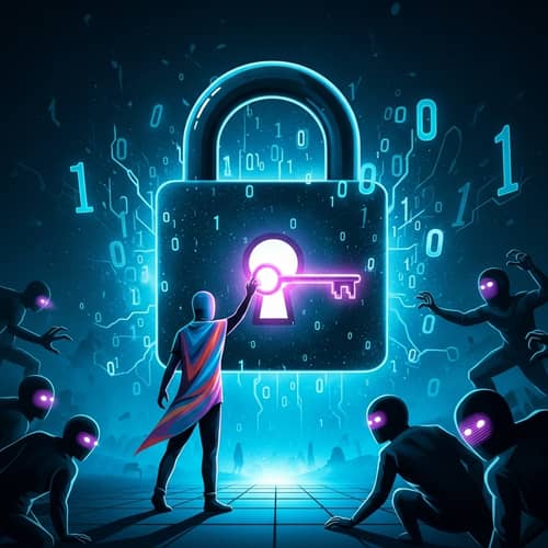 Protect Your Digital Life: Cybersecurity Illustration
