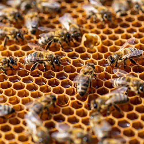 Buzzing Beauty: Macro Photography of a Beehive