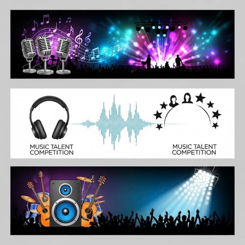 Music Talent Competition Podcast Banners