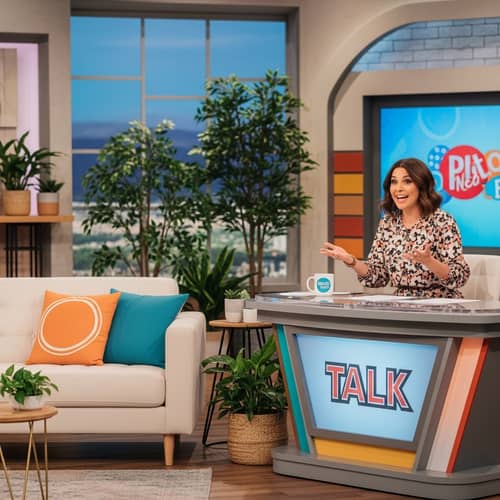 Wendy Williams | Engaging Daytime Talk Show Host on Vibrant Set