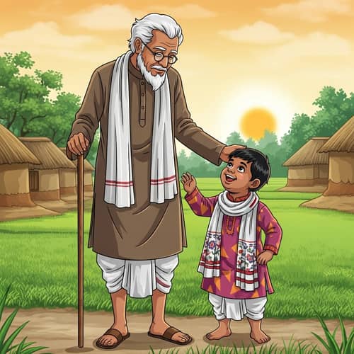 Bade and Chote Miyan in Traditional Bengali Attire | Heartwarming Moment