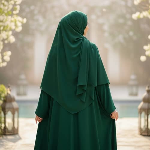 Elegant Muslim Woman Embracing Femininity