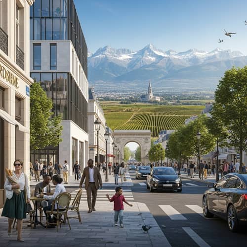 Modern France - Cityscape, Cultural Diversity, and Natural Splendor